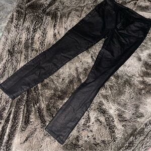 PRE WORN: 7 For All Mankind Metallic High Waist Skinny Jeans in Gunmetal